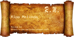 Ripp Melinda névjegykártya