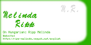 melinda ripp business card